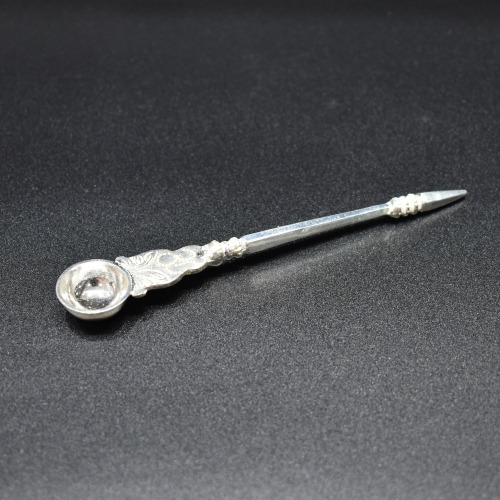 Silver Hand crafted Antique Pali pooja spoon