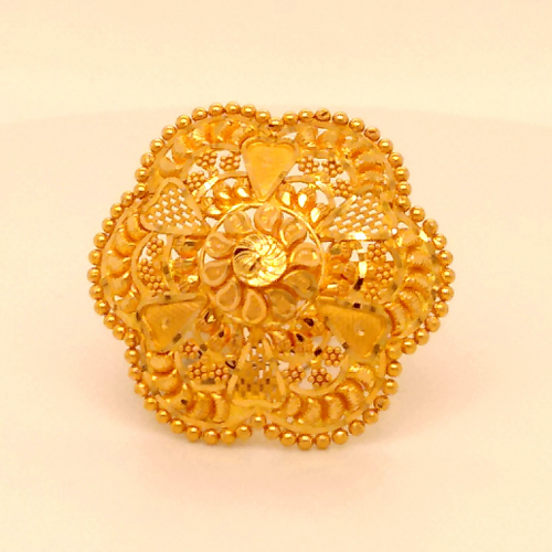 Flower Ring in Yellow Gold GRG778