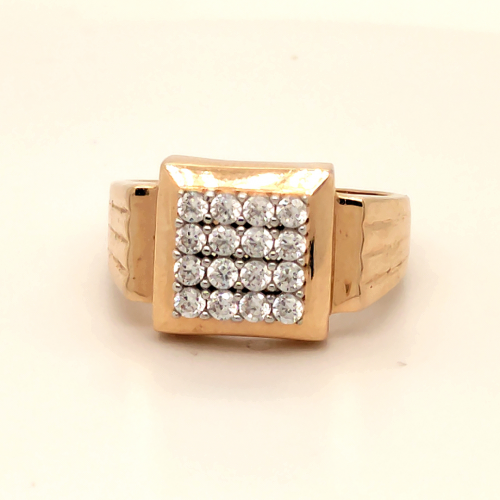 CZStones Ring in Rose Gold for Gents GRG981