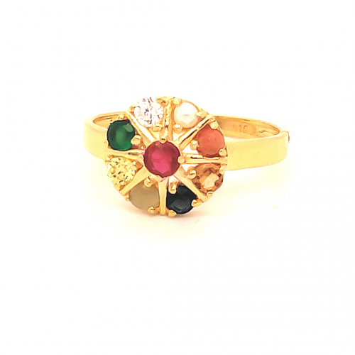 Navgrah Ring in Yellow Gold for Women GRF31
