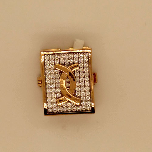 Fancy Brooch Button in Rose Gold GPN780