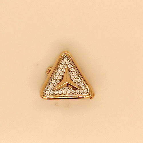 Rose Gold Plated Brooch for Men GPN782