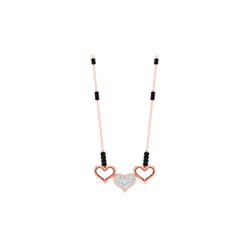 Real Diamond Mangalsutra in Rose Gold KT40168N