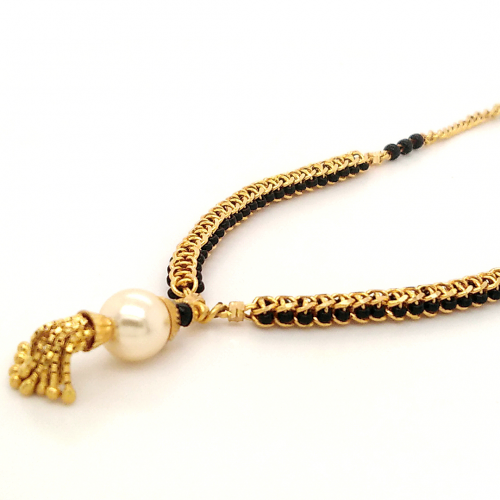 Designer Mangalsutra with Moti Pendulum for Daily wear GMO18