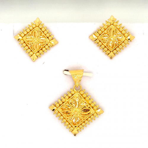 Mirror Finished Pendant Set GPS114