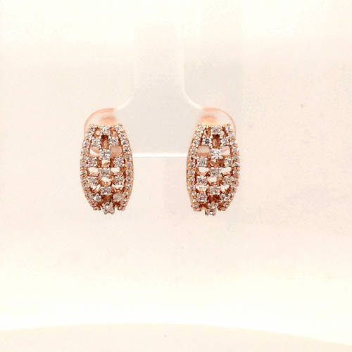 Rose Gold Bali with CZ stones and Tik Tak Clip GBL704