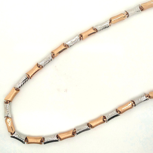 Unisex Italian Chain in Gold with Rose gold & Rhodium finish GCS30