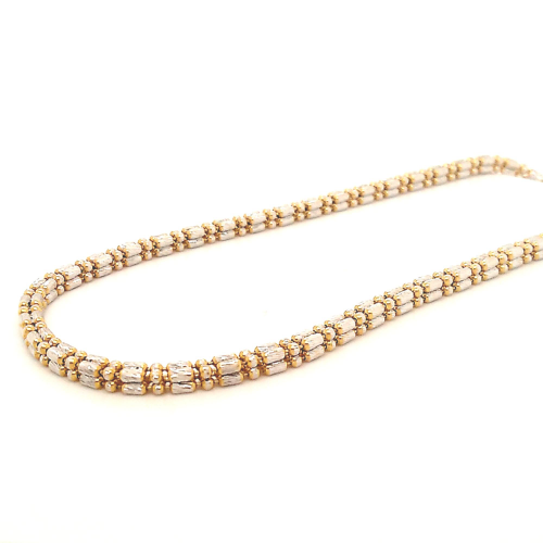 Rhodium Mercury Chain in Yellow Gold GCS39