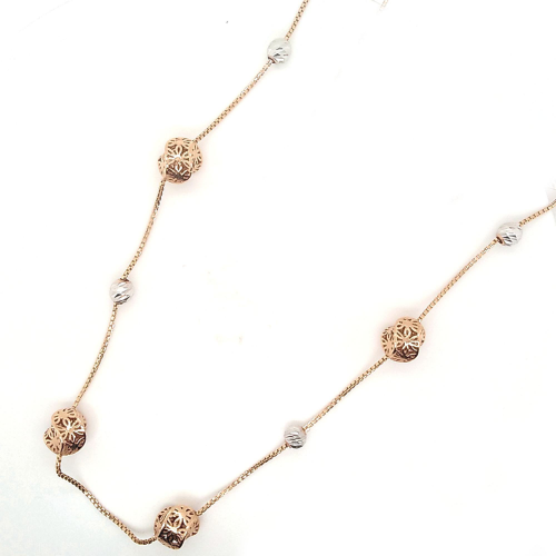 Fancy Ball Chain in Rose Gold and Rhodium GSC28