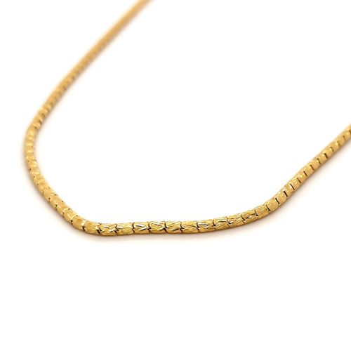 Mercury Finished Machine Chain for Daily Wear in Gold GCS25
