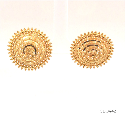 Mirror Finish Round Gold Tops GBO442