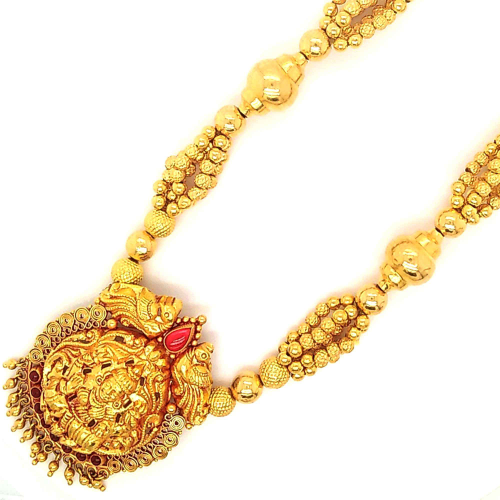Traditional Thushi with Lakshmi Pendant Temple Jewellery GHL12
