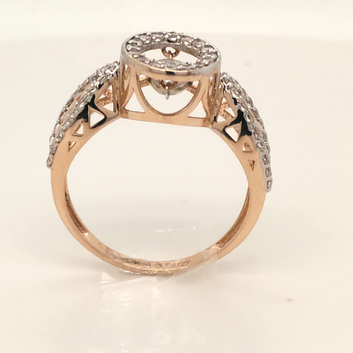 Dancing Stone Ring in Rose Gold GRF144