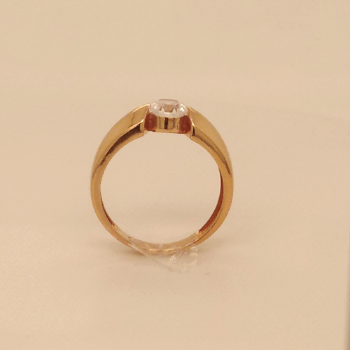 Single Stone Rose Gold Gents Ring GRG977