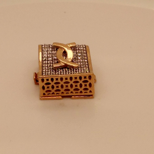 Fancy Brooch Button in Rose Gold GPN780