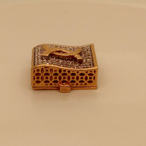 Fancy Brooch Button in Rose Gold GPN780