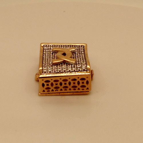 Fancy Brooch Button in Rose Gold GPN780