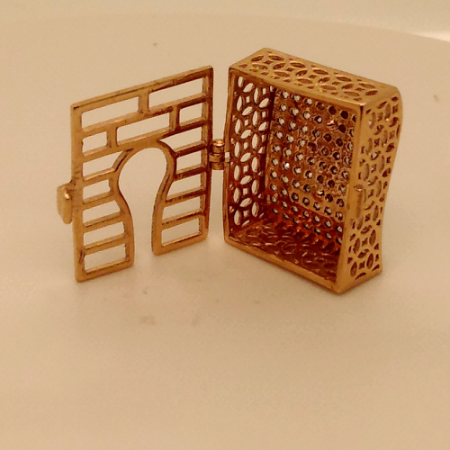 Fancy Brooch Button in Rose Gold GPN780