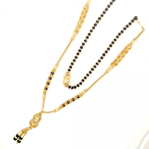 Stylish Knot Mangalsutra in Gold for Daily Wear GMO142