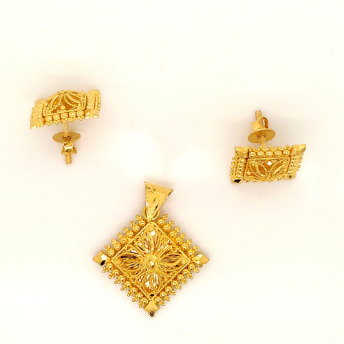 Mirror Finished Pendant Set GPS114