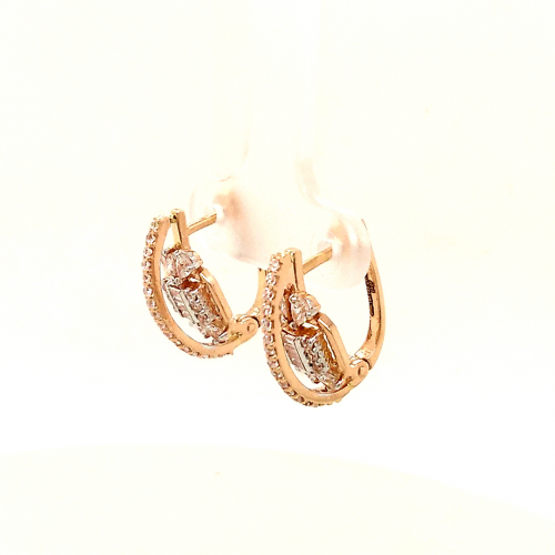 Delicate Bali in CZ stones and Rose Gold Finish GBL705