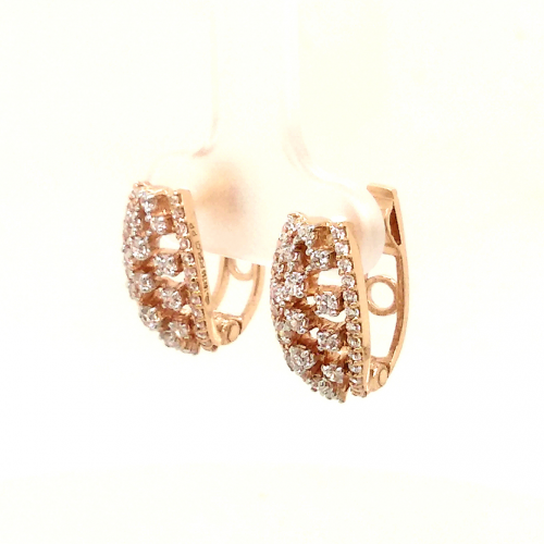 Rose Gold Bali with CZ stones and Tik Tak Clip GBL704