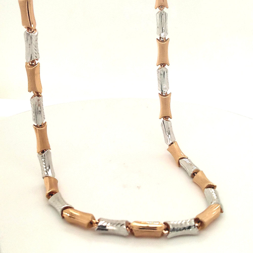Unisex Italian Chain in Gold with Rose gold & Rhodium finish GCS30