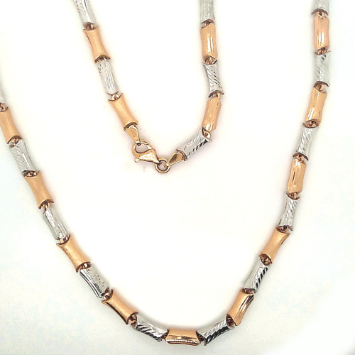 Unisex Italian Chain in Gold with Rose gold & Rhodium finish GCS30