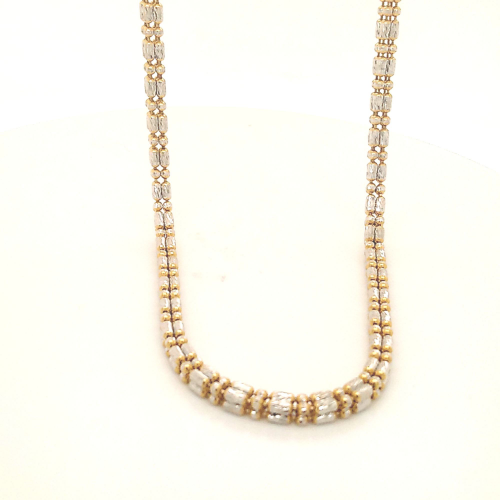 Rhodium Mercury Chain in Yellow Gold GCS39