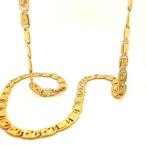 Nawabi Yellow Gold Chain for Daily Use GCS119