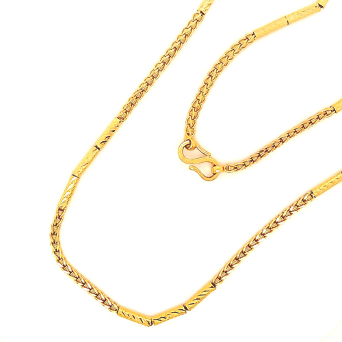 Yellow Gold Handmade Chain for daily Wear GCL10