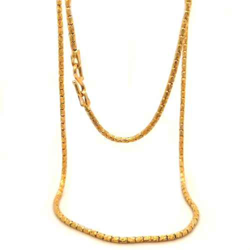 Mercury Finished Machine Chain for Daily Wear in Gold GCS25