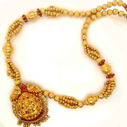 Traditional Thushi with Lakshmi Pendant Temple Jewellery GHL12